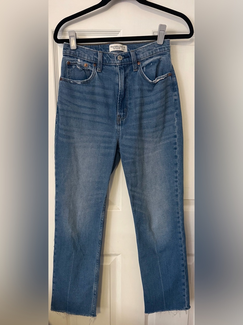 Abercrombie Curve Love The Ankle Straight Ultra High Rise Jeans Size 26/2R